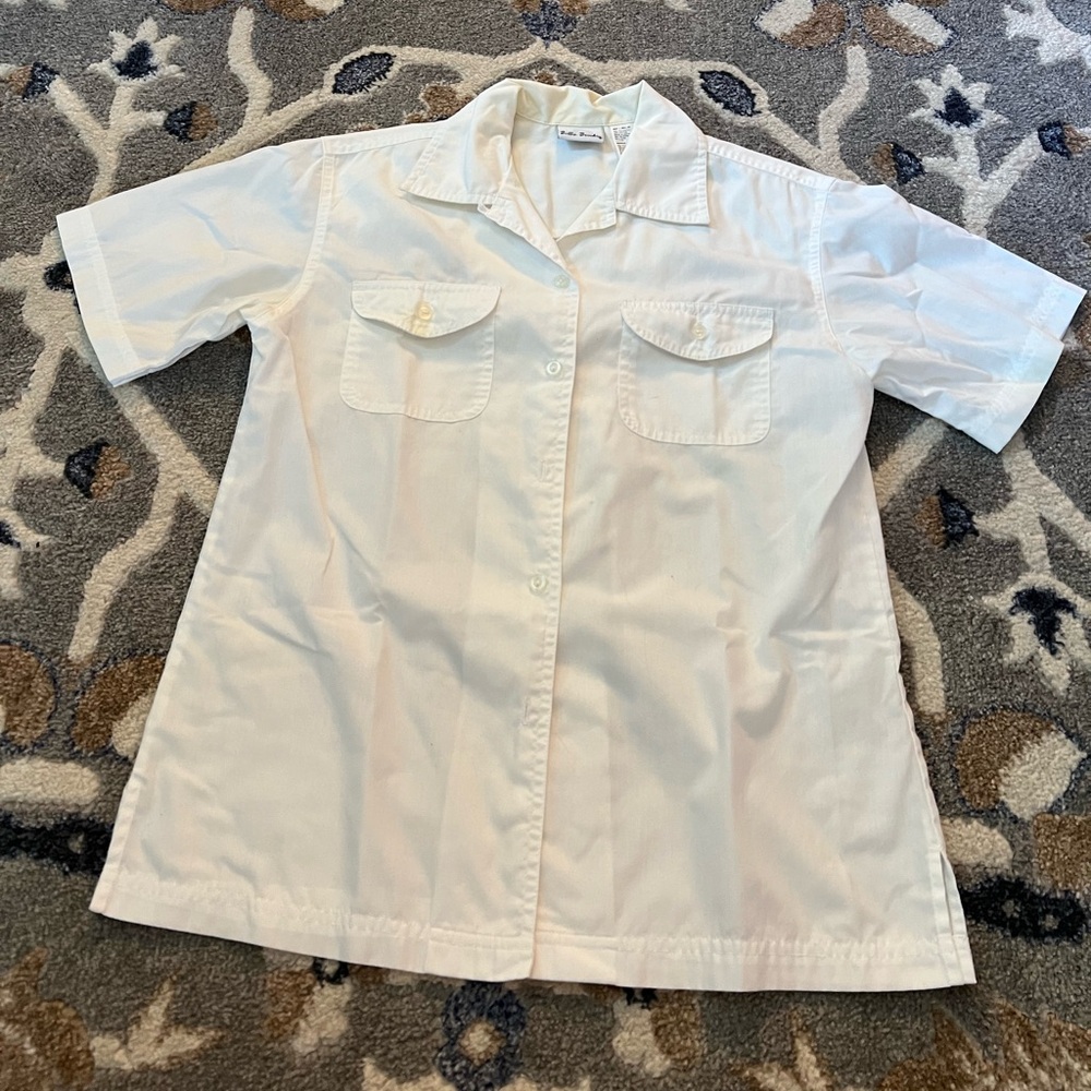 White Button Down Fitted Shirt